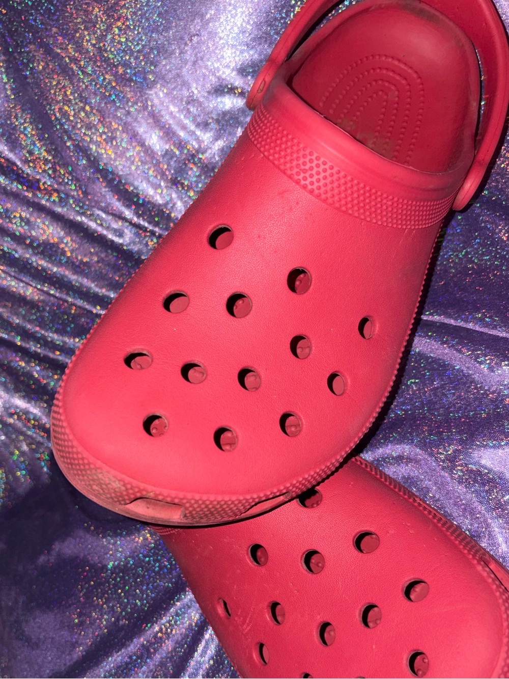 Mens Red Crocs - Picture 2 of 11